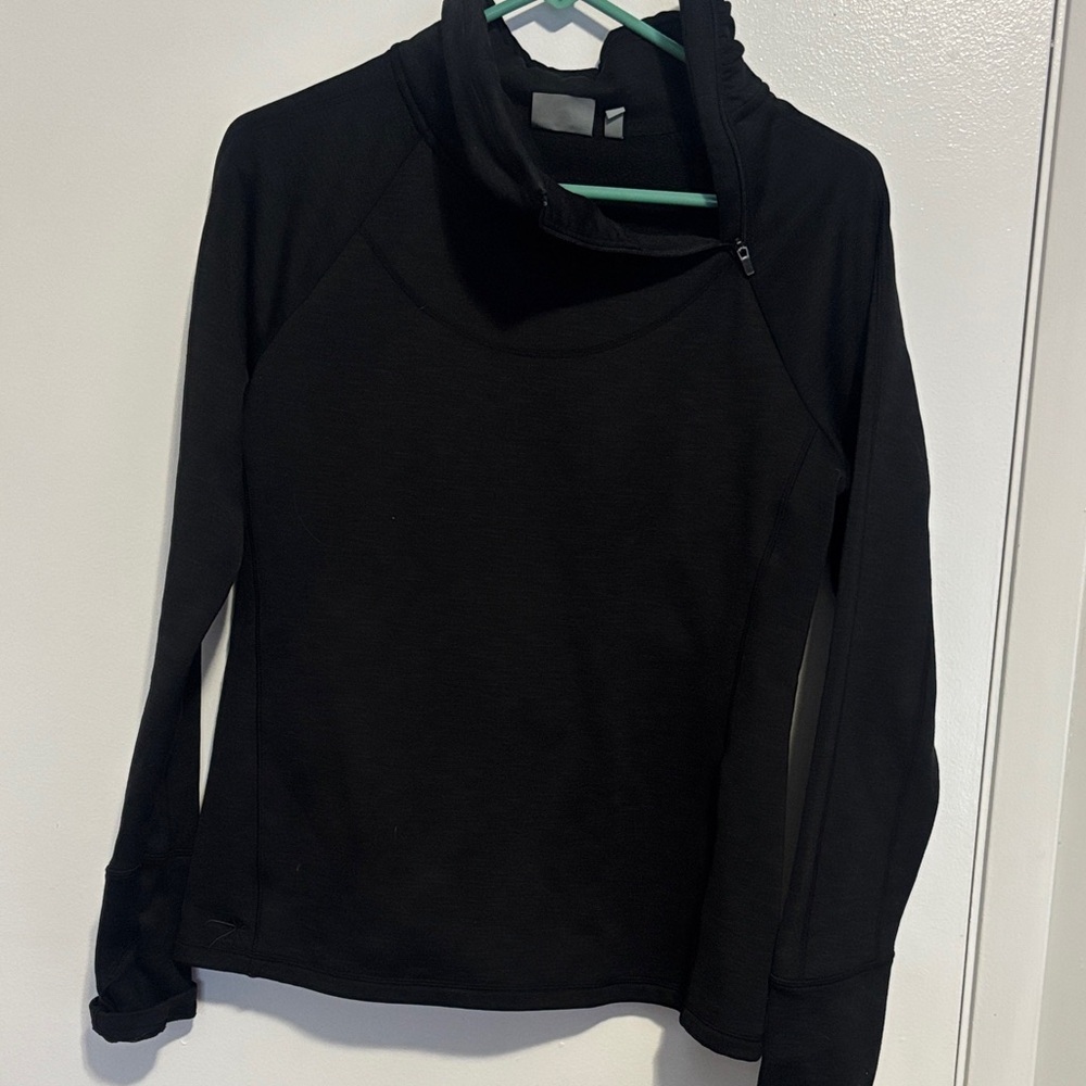 Athleta Black Cowl Neck Sweater size large